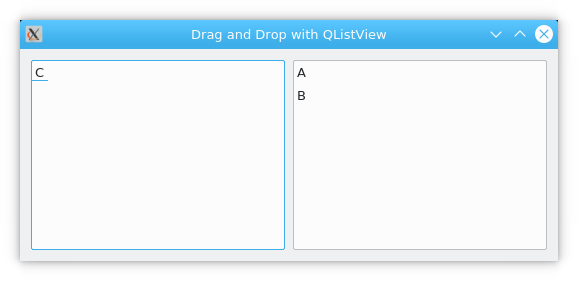 Drag and Drop with QListWidget in PyQt5