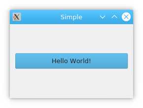 Button Widget Visualization in Python PyQt