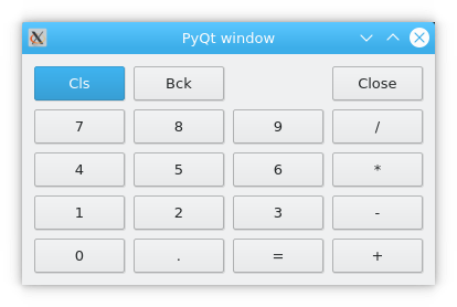 python pyqt grid layout qgridlayout